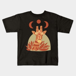 Boho Giraffe Kids T-Shirt